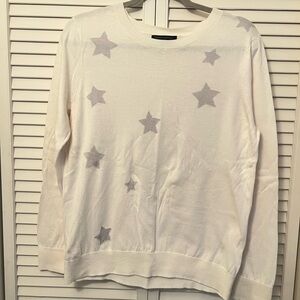 Banana Republic Cream Star Pattern Sweater